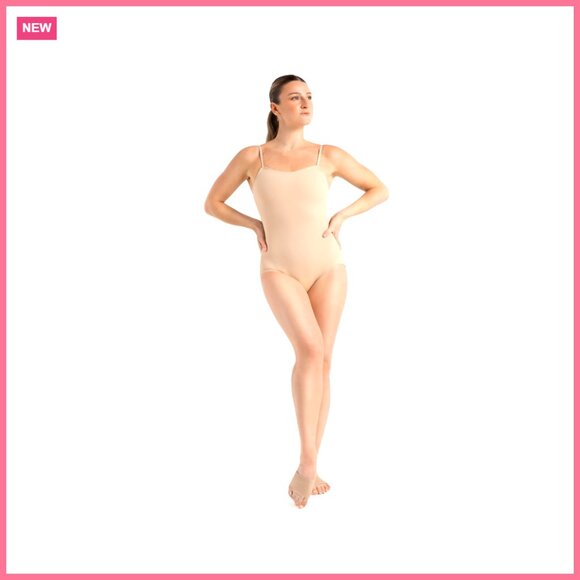 Adjustable Strap Camisole Leotard for Dance Nylon Spandex